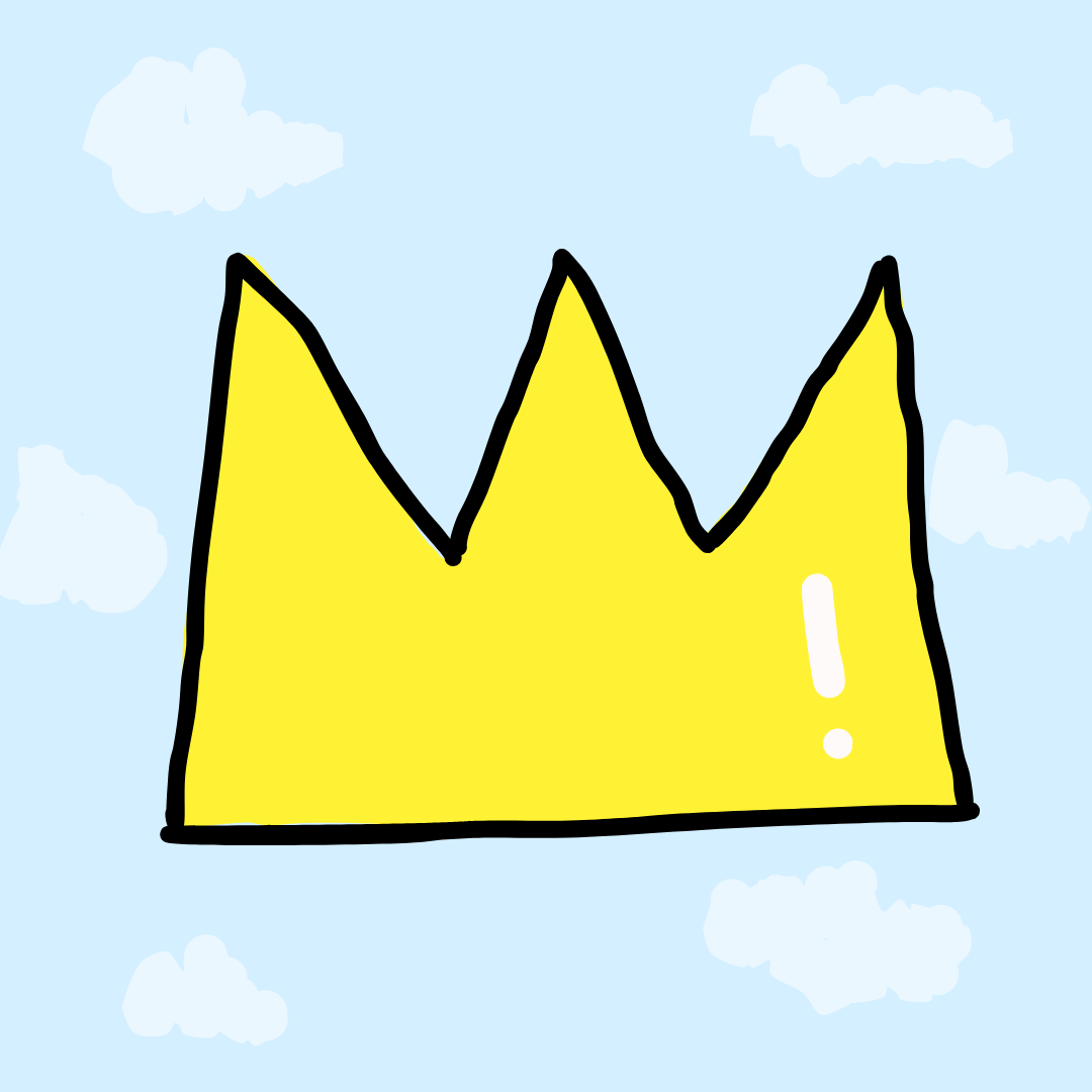 Yellow crown in the sky
